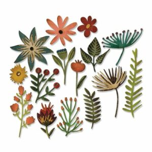 Sizzix - Skurðarmót - Funky Floral #3