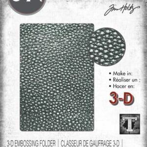 Sizzix - Embossing folder - Cracked Leather