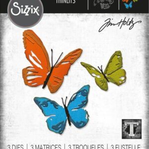 Sizzix - Tim Holtz - Skurðarmót - Brushstroke butterfly