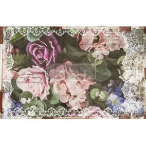 Re-Design - Decor Tissue Paper - Dark Lace Floral