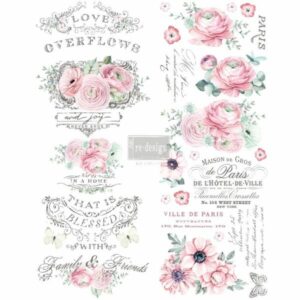 Re-Design Decor Transfers - Overflowing Love 24" x 35"