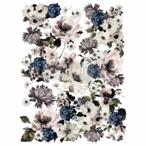 Re-Design Decor Transfers - Dark Floral 24" x 35"