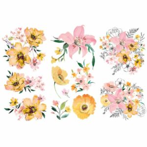 Re-Design Decor Transfers - Watercolor Lush 6" x 12"