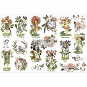 Re-Design Decor Transfers - Flower Children 6" x 12"