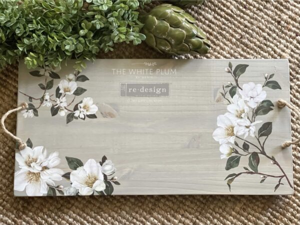 Re-Design Decor Transfers - White Magnolia 6" x 12" - Image 7