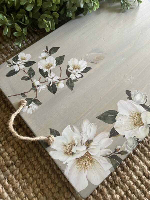 Re-Design Decor Transfers - White Magnolia 6" x 12" - Image 8