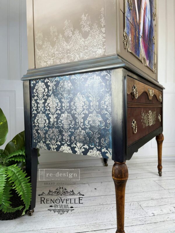 Re-Design - Stimplar - Stamped Damask 12"x12" - Image 2