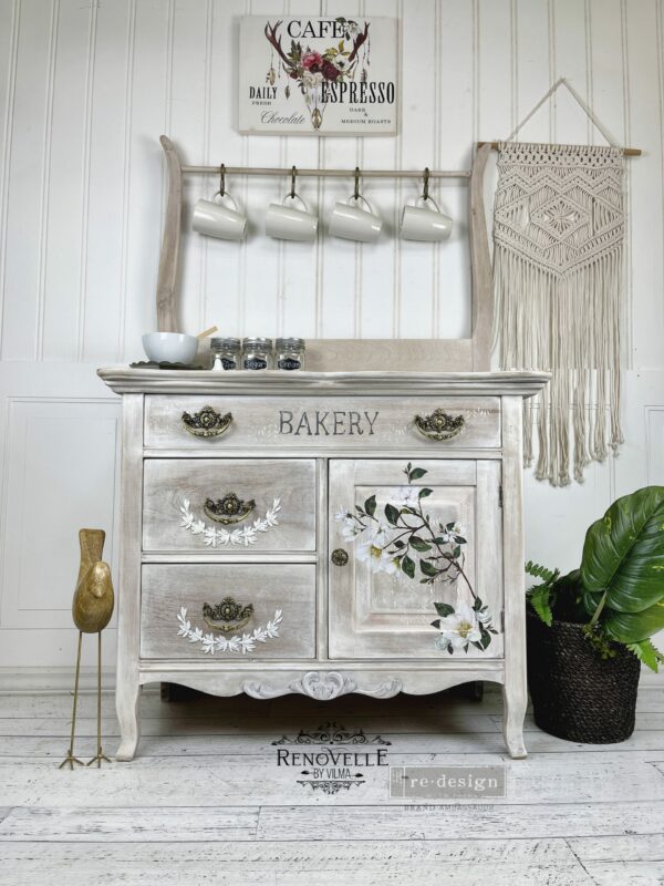 Re-Design Decor Transfers - White Magnolia 6" x 12" - Image 5