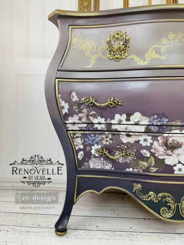 Re-Design Decor Transfers - Dark Floral 24" x 35" - Image 5