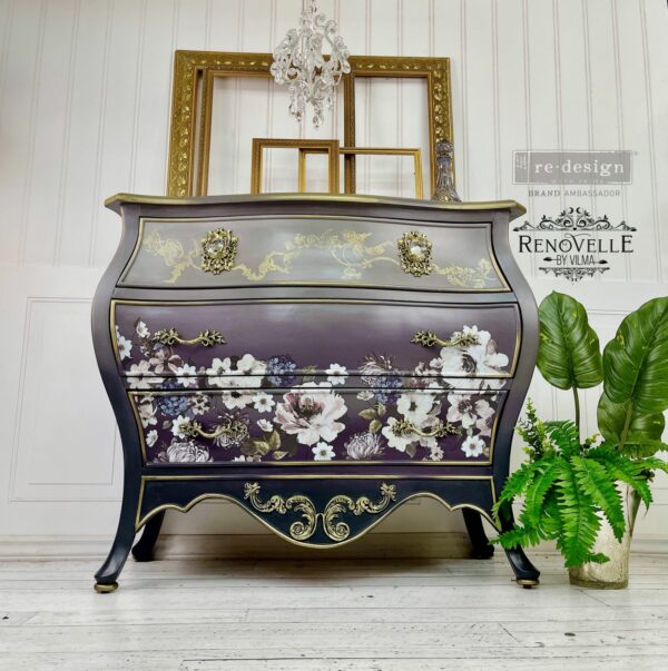Re-Design Decor Transfers - Dark Floral 24" x 35" - Image 4