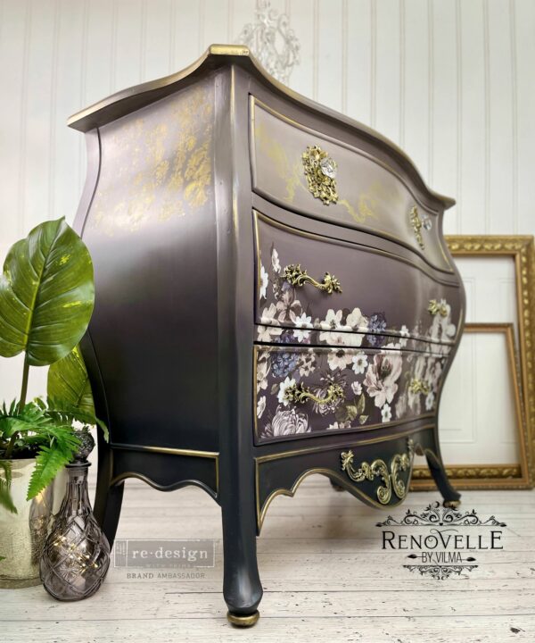 Re-Design Decor Transfers - Dark Floral 24" x 35" - Image 3
