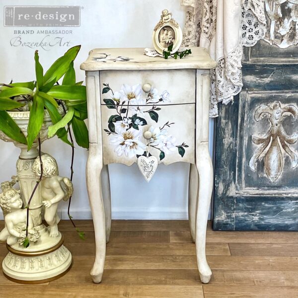 Re-Design Decor Transfers - White Magnolia 6" x 12" - Image 9