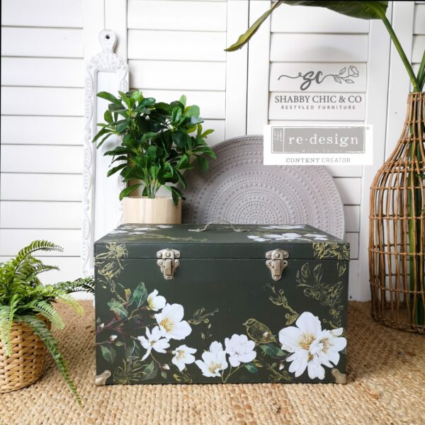 Re-Design Decor Transfers - White Magnolia 6" x 12" - Image 10