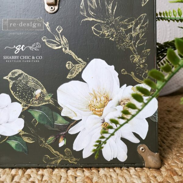 Re-Design Decor Transfers - White Magnolia 6" x 12" - Image 12