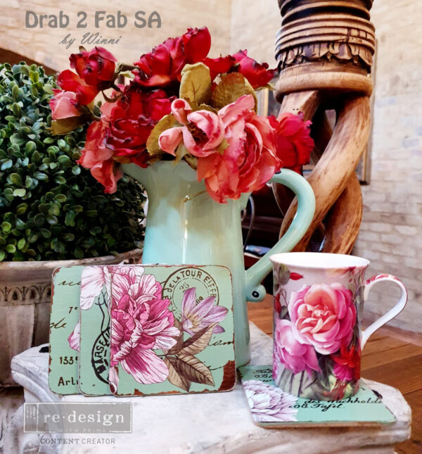 Re-Design Decor Transfers - Dreamy Florals 6" x 12" - Image 3