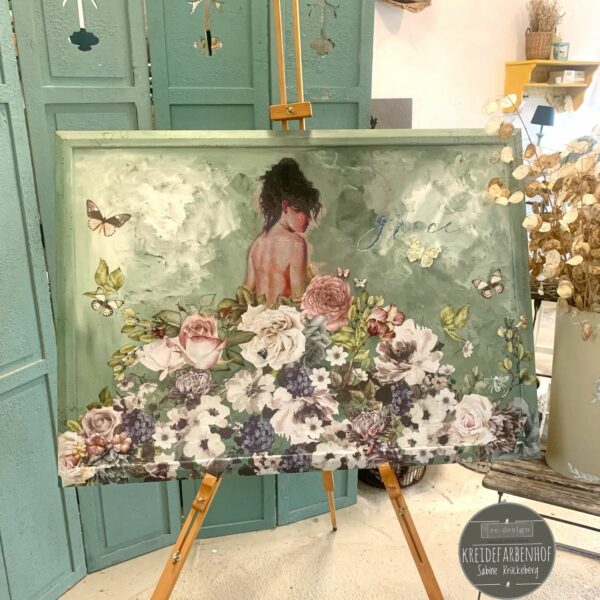 Re-Design Decor Transfers - Dark Floral 24" x 35" - Image 2
