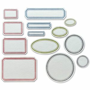 Sizzix - Tim Holtz - Skurðarmót - Vintage Labels