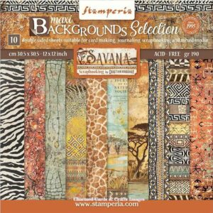 Stamperia - Savana- Backgrounds - 12x12