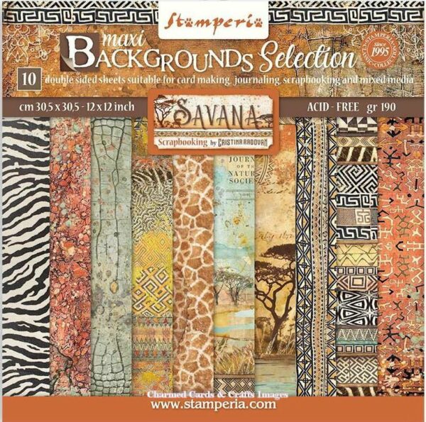 Stamperia - Savana- Backgrounds - 12x12