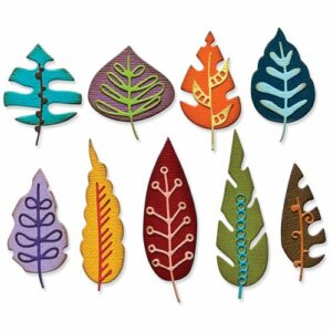 Sizzix - Skurðarmót - Tim Holtz - Artsy Leaves