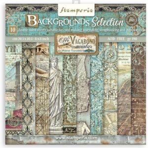 Stamperia - Sir Vagabond Aviator - Backgrounds- 12x12