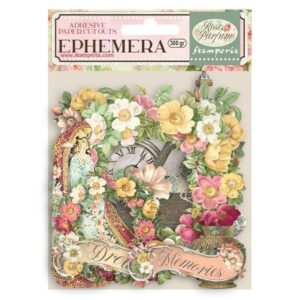Stamperia - Ephemera - pappírsúrklippur - Rose Parfume