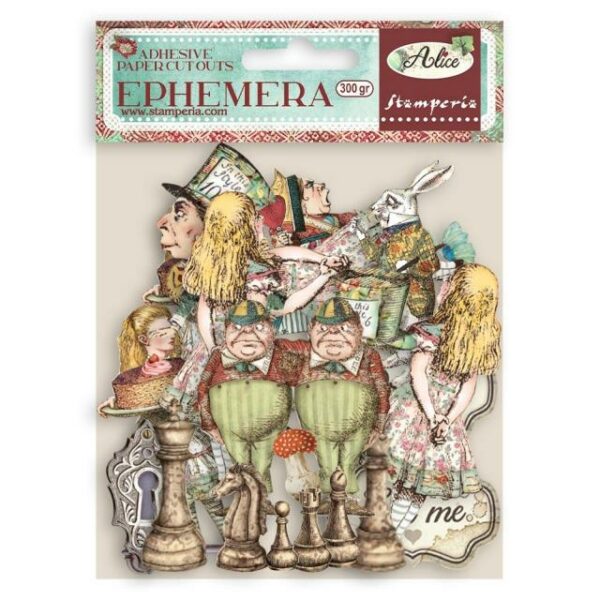 Stamperia - Ephemera - pappírsúrklippur - Alice