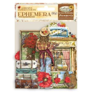 Stamperia - Ephemera - pappírsúrklippur - Sunflower Art