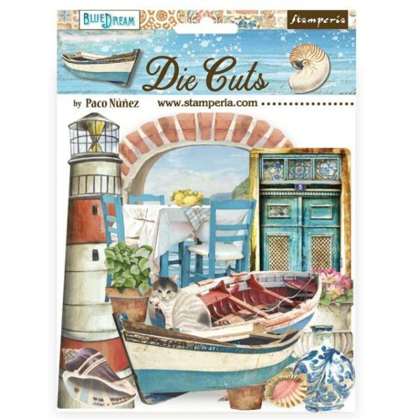 Stamperia - Die Cuts - Blue Dream