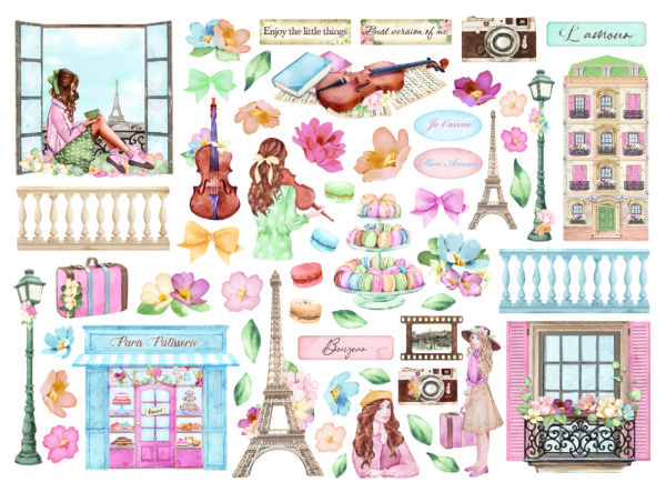 Stamperia - Die Cuts - Oh La La - Image 2