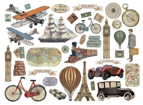 Stamperia - Die Cuts - Around The World - Image 2