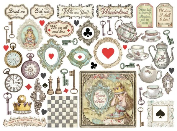 Stamperia - Die Cuts - Alice Charms - Image 2