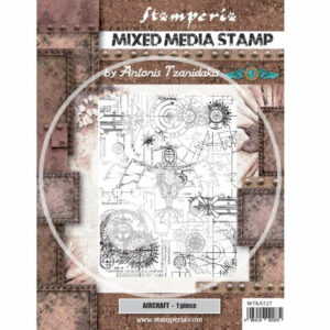Stamperia - Aircraft - bakgrunns stimpill