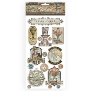 Stamperia - Sir Vagabond - 12x6 Chipboard (GALLAÐ selst á afslætti)