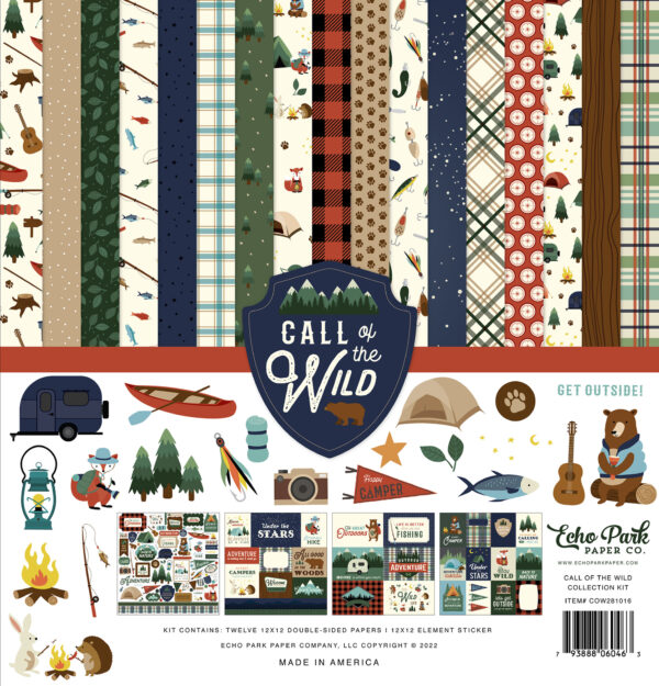 Echo Park Collection Kit 12"X12" - Call of the wild