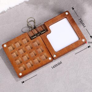 Wooden travel pallet for 15 colors