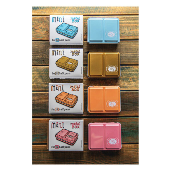 Roman Szmal : Empty metal watercolor : box mini 12 : Pink