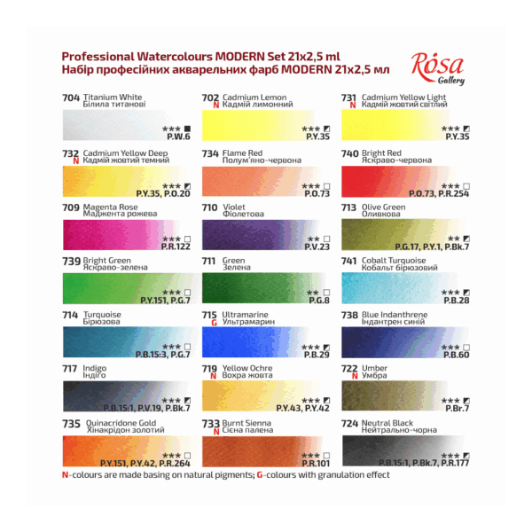 21+ watercolors MODERN ROSA Gallery metal case - Image 2