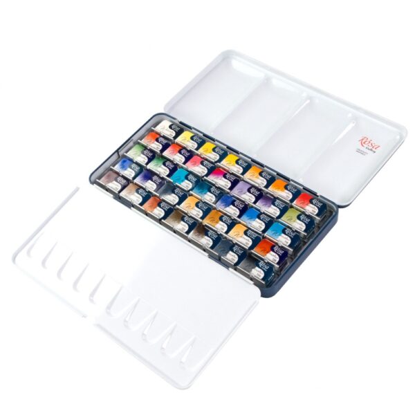 35 Watercolour sets CLASSIC ROSA Gallery pans in metal case - Image 4