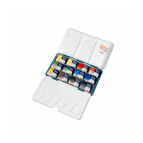 12 Watercolors sets CLASSIC ROSA Gallery (indigo) metal case - Image 2