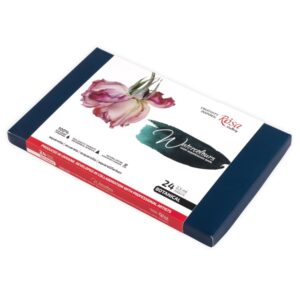 24 Watercolours set BOTANICAL ROSA Gallery full pan cardboard box