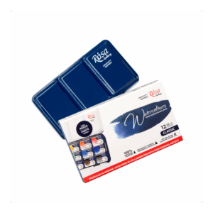 12 Watercolors sets CLASSIC ROSA Gallery (indigo) metal case