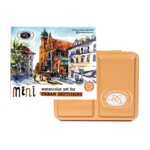 Roman Szmal : Aquarius : Watercolour Paint : Full Pan : Mini Palette Set of 8 : Apricot