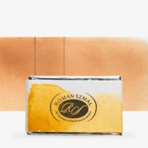 Roman Szmal : Aquarius : Watercolour Paint : Full Pan : Yellow Ochre
