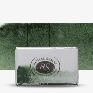 Roman Szmal : Aquarius : Watercolour Paint : Full Pan : Chromium Green Oxide Dark