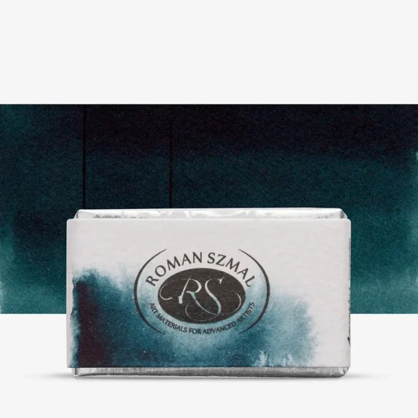 Roman Szmal : Aquarius : Watercolour Paint : Full Pan : Indigo Greenish