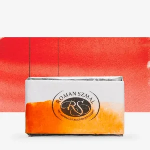 Roman Szmal : Aquarius : Watercolour Paint : Full Pan : Deep Orange