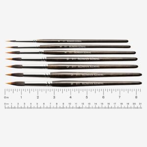 Roman Szmal : Black Squirrel Brush : Round : Short Handle : Size 14