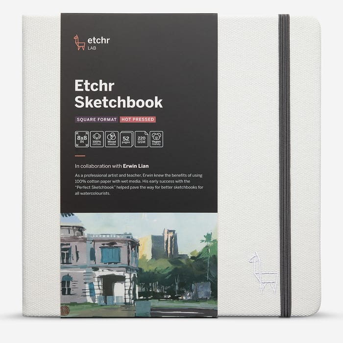 Etchr : Everyday Sketchbook : Hot Press Square : 230gsm