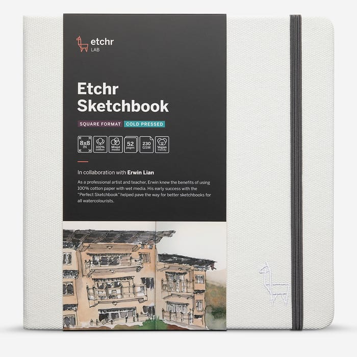 Etchr : Everyday Sketchbook Cold Press Square : 230gsm